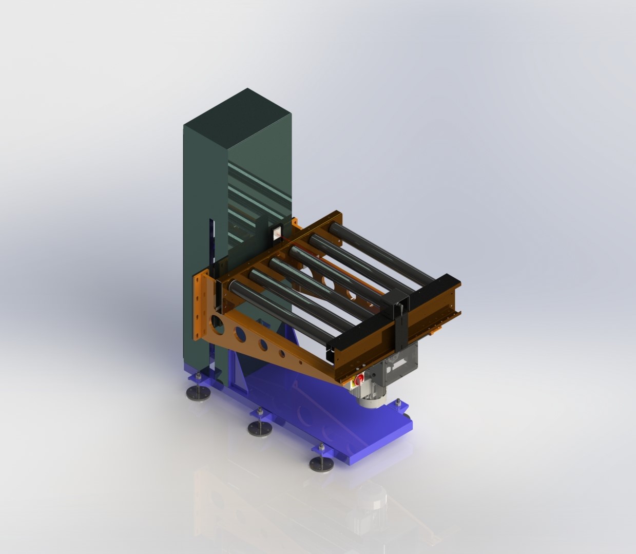 Pneumatic Lift Conveyor